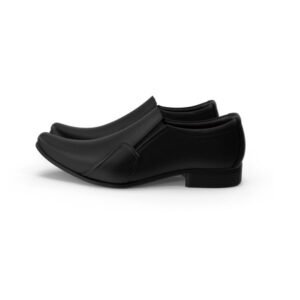 حذاء جلد أسود